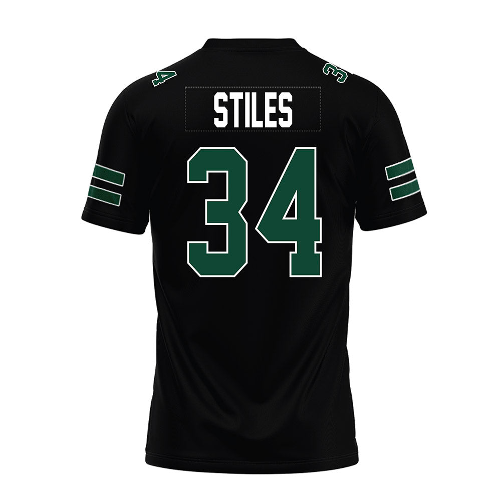 Ohio - NCAA Football : Lukas Stiles - Black Premium Football Jersey-1