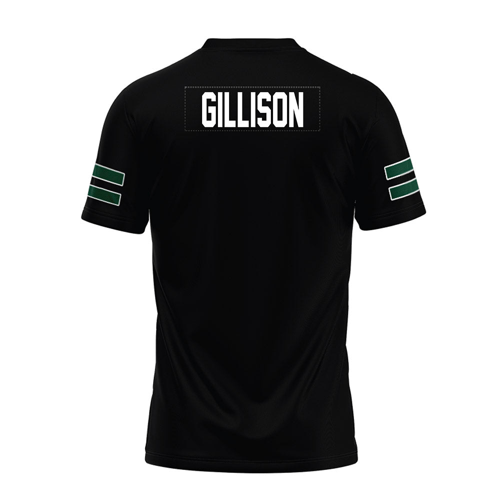 Ohio - NCAA Football : Tyler Gillison - Black Premium Football Jersey-1