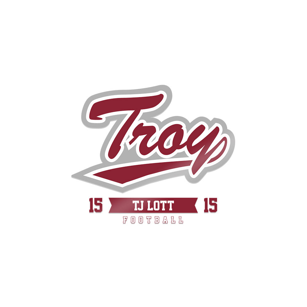 Troy - NCAA Football : TJ Lott - Sticker-0