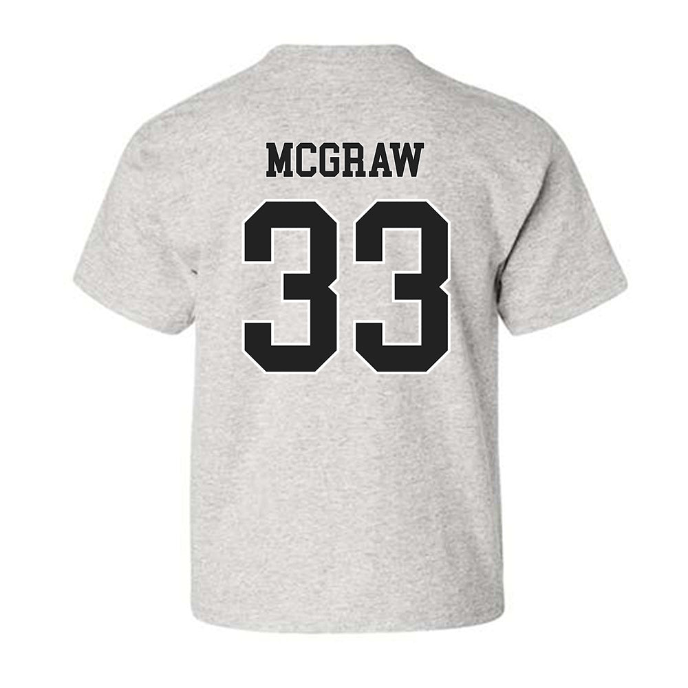 Troy - NCAA Baseball : Ty McGraw - Classic Shersey Youth T-Shirt-1