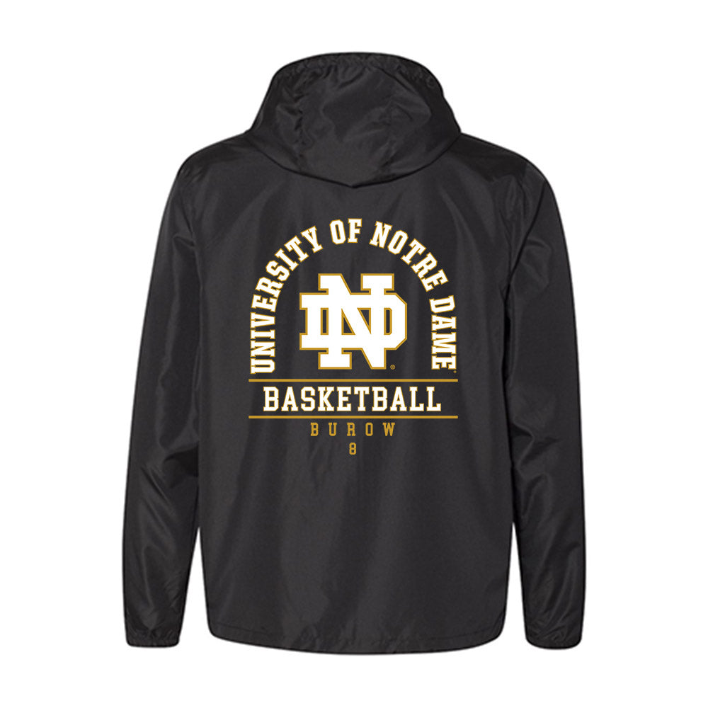 Notre Dame - NCAA Men's Basketball : Jacob Burow - Windbreaker-1
