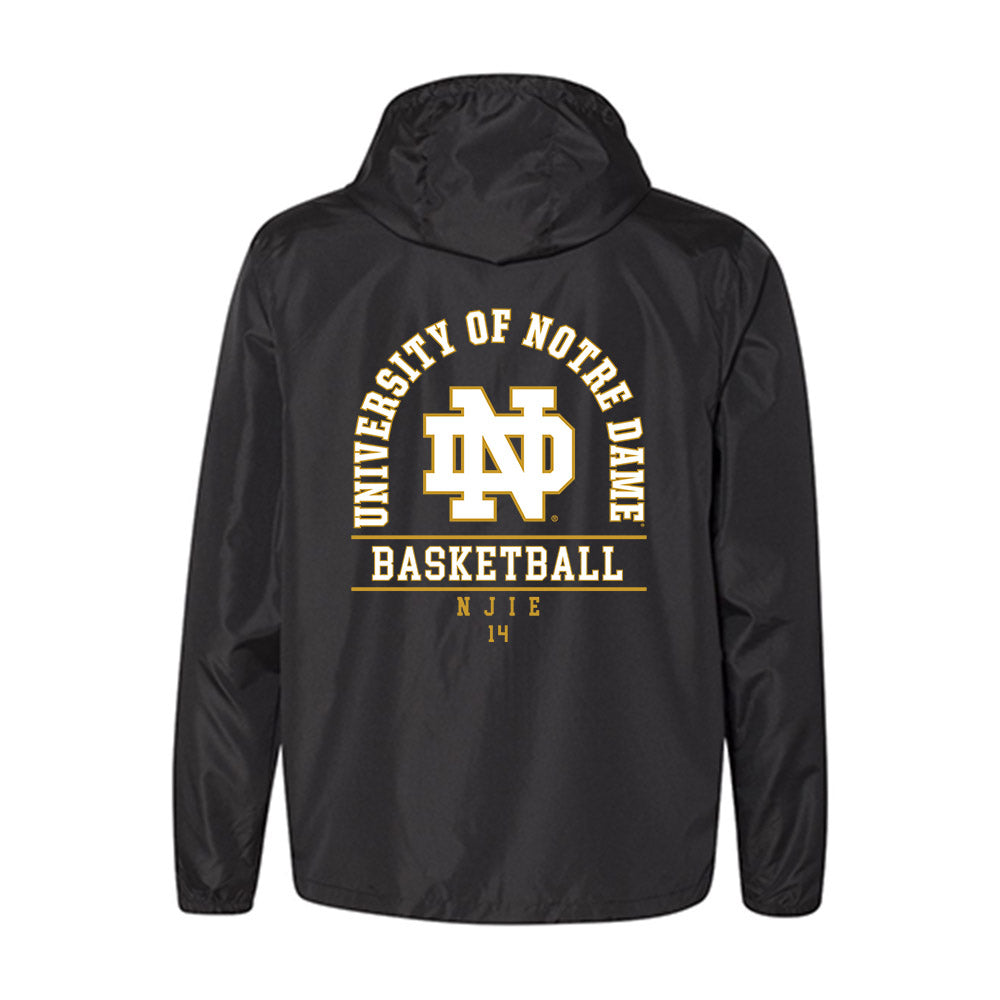 Notre Dame - NCAA Men's Basketball : Kebba Njie - Windbreaker-1
