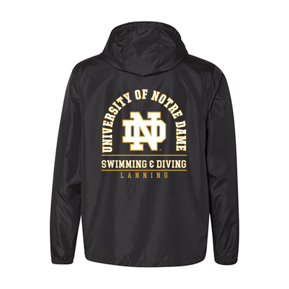 Notre Dame - NCAA Women's Swimming & Diving : Gracyn Lanning - Windbreaker-1