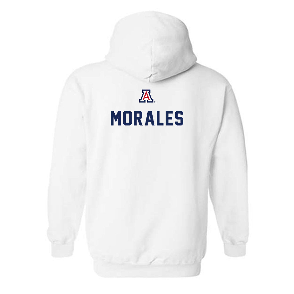 Arizona - NCAA Football : Justin Morales - Sports Shersey Hooded Sweatshirt-1