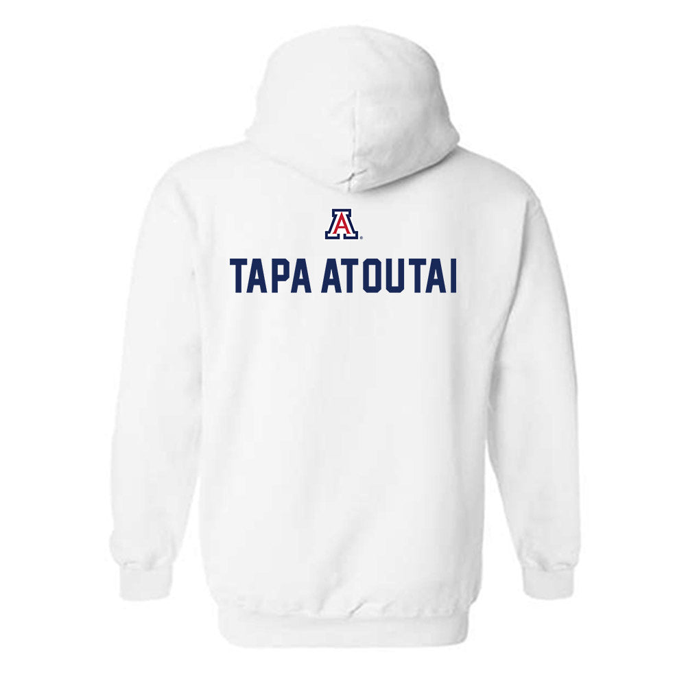 Arizona - NCAA Football : Rhino Tapa'atoutai - Sports Shersey Hooded Sweatshirt-1
