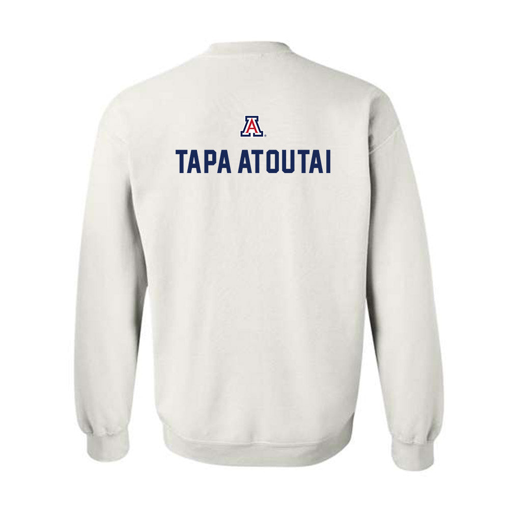 Arizona - NCAA Football : Rhino Tapa'atoutai - Sports Shersey Crewneck Sweatshirt-1