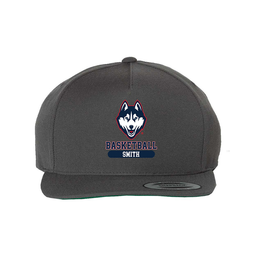 UConn - NCAA Men's Basketball : Malachi Smith - Snapback Hat-0