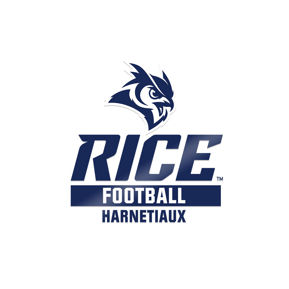 Rice - NCAA Football : Austin Harnetiaux - Sticker-0