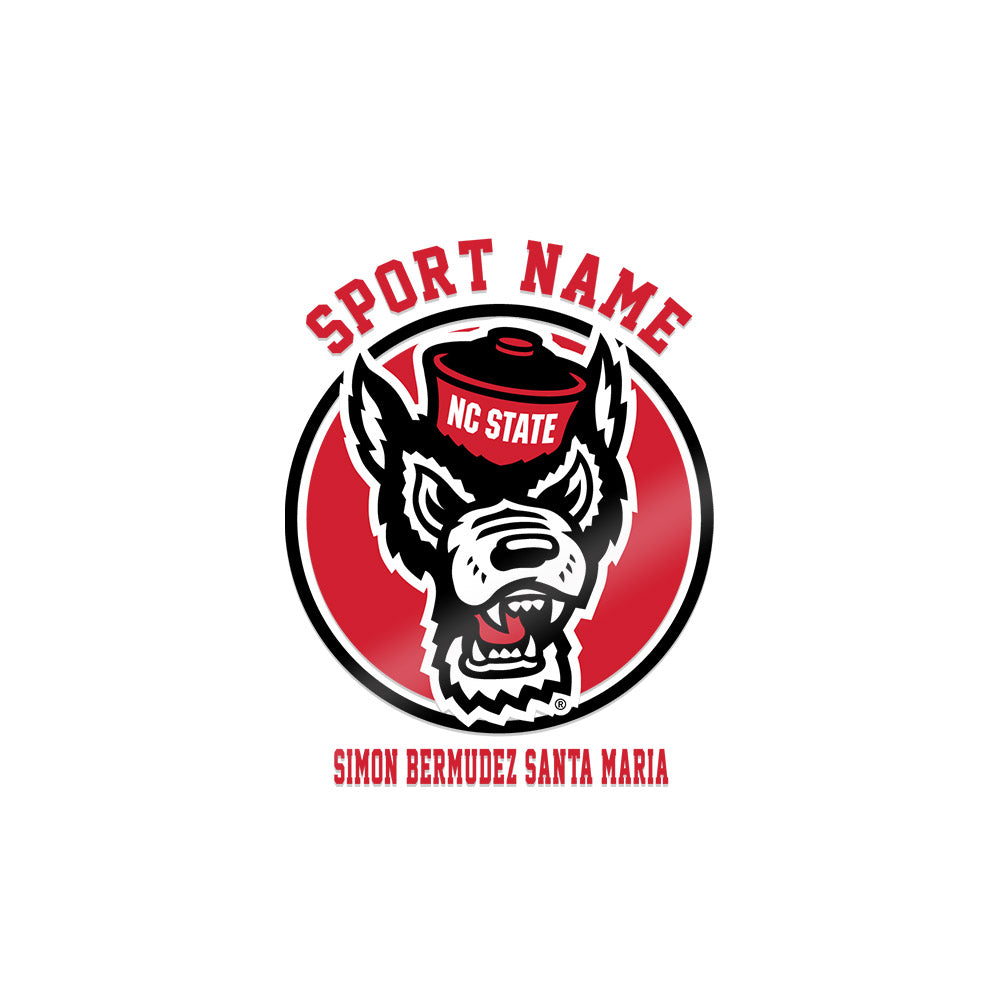 NC State - NCAA Men's Swimming & Diving : Simon Bermudez Santa Maria - Sticker-0