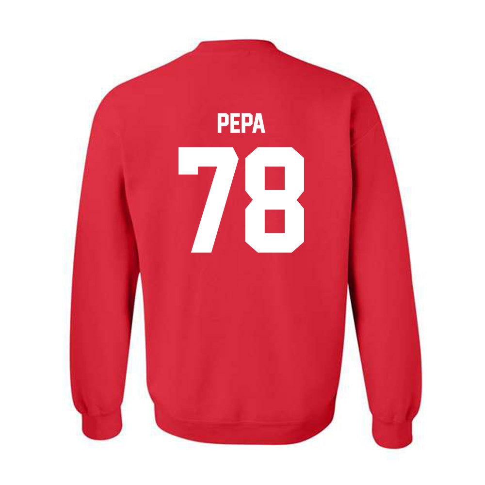 Utah - NCAA Football : Taniela Pepa - Classic Shersey Crewneck Sweatshirt-1