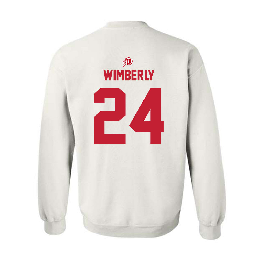 Utah - NCAA Football : Marcus Wimberly - Classic Shersey Crewneck Sweatshirt-1
