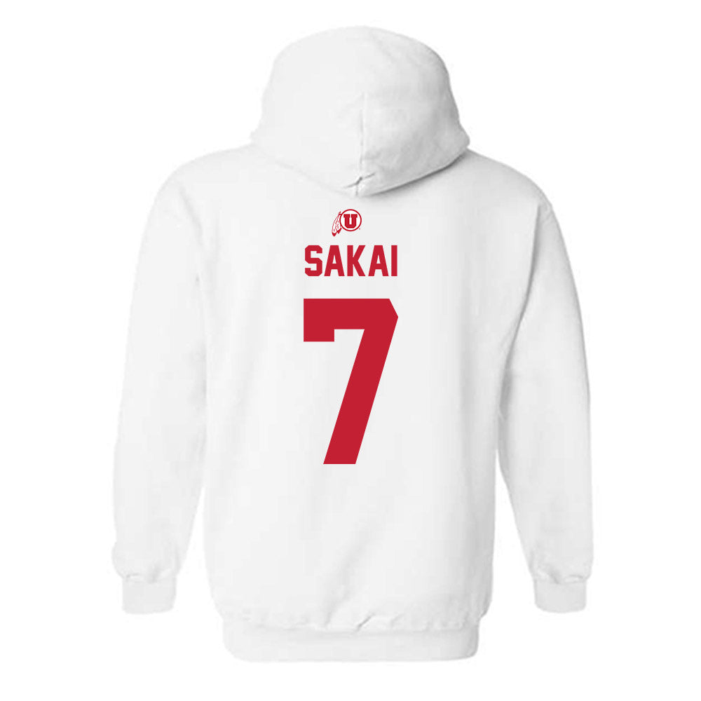 Utah - NCAA Softball : Sianni Sakai - Classic Shersey Hooded Sweatshirt-1
