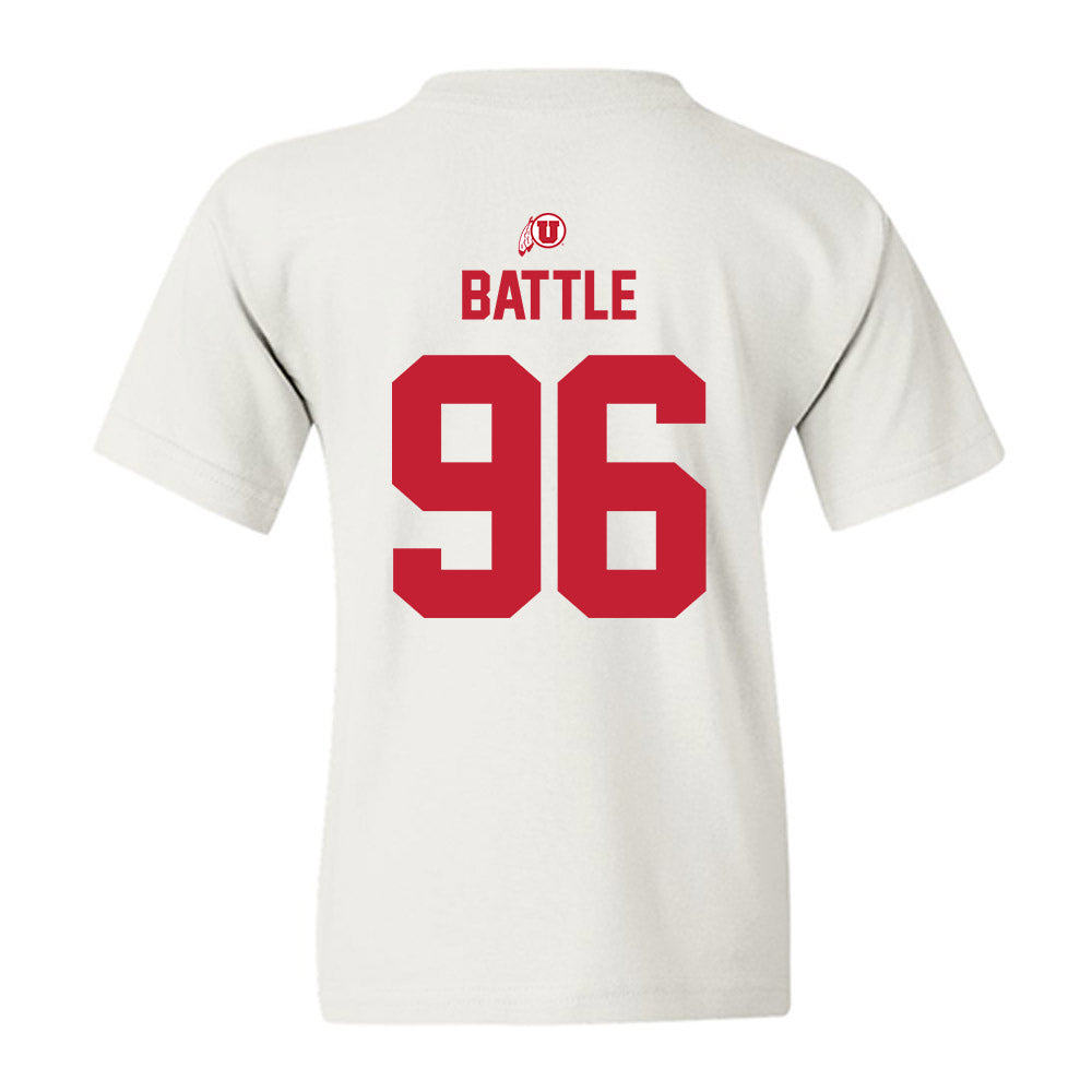 Utah - NCAA Football : Dilan Battle - Classic Shersey Youth T-Shirt-1