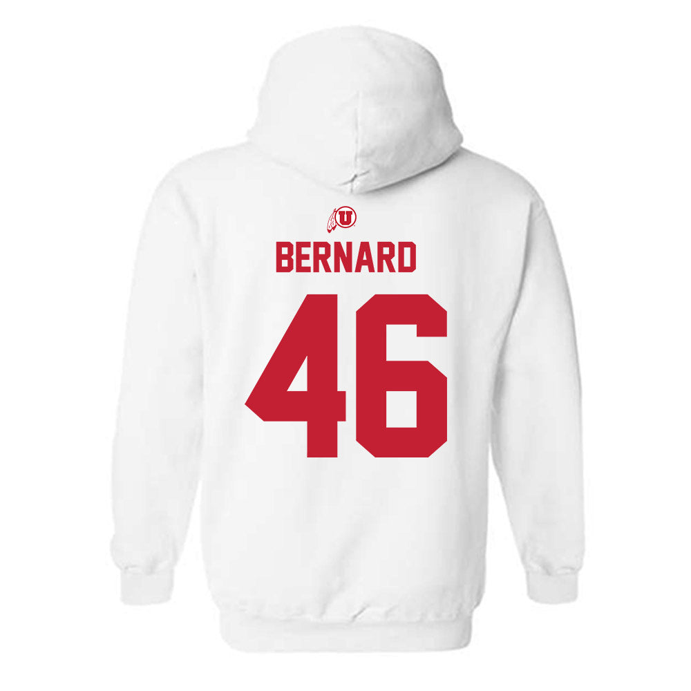 Utah - NCAA Football : Mauka Bernard - Classic Shersey Hooded Sweatshirt-1