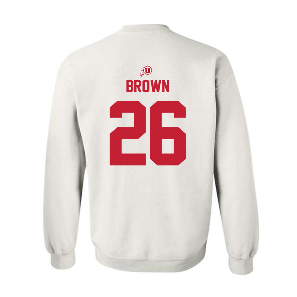 Utah - NCAA Football : Nicholas "Nick" Brown - Classic Shersey Crewneck Sweatshirt-1