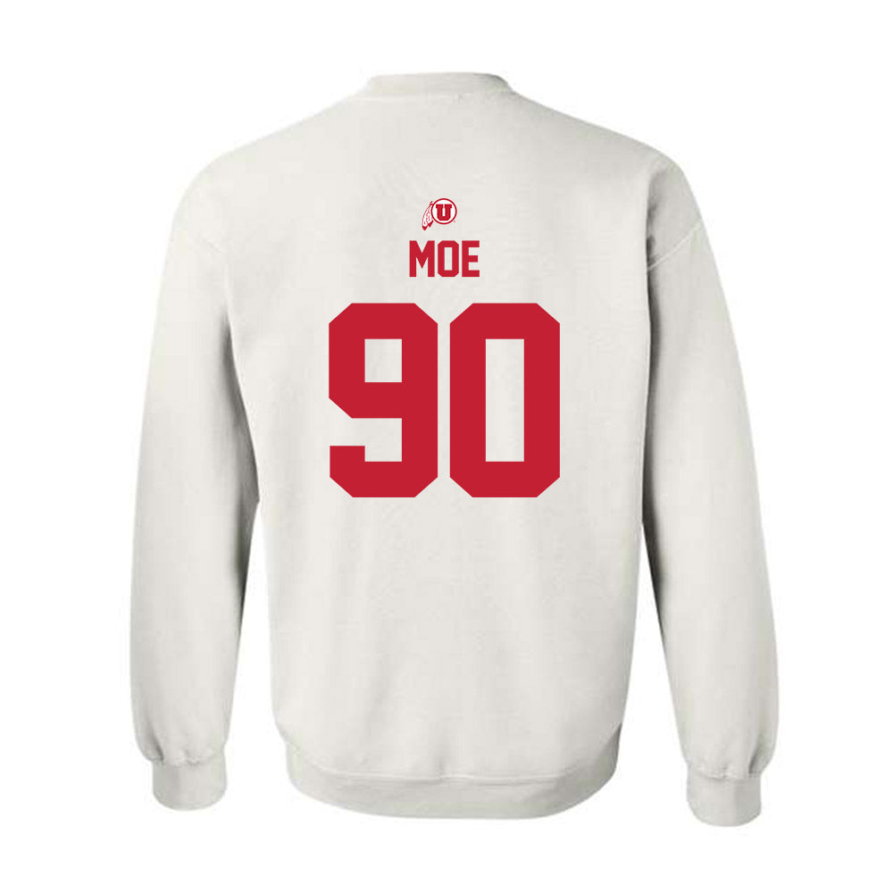 Utah - NCAA Football : Jireh Moe - Classic Shersey Crewneck Sweatshirt-1
