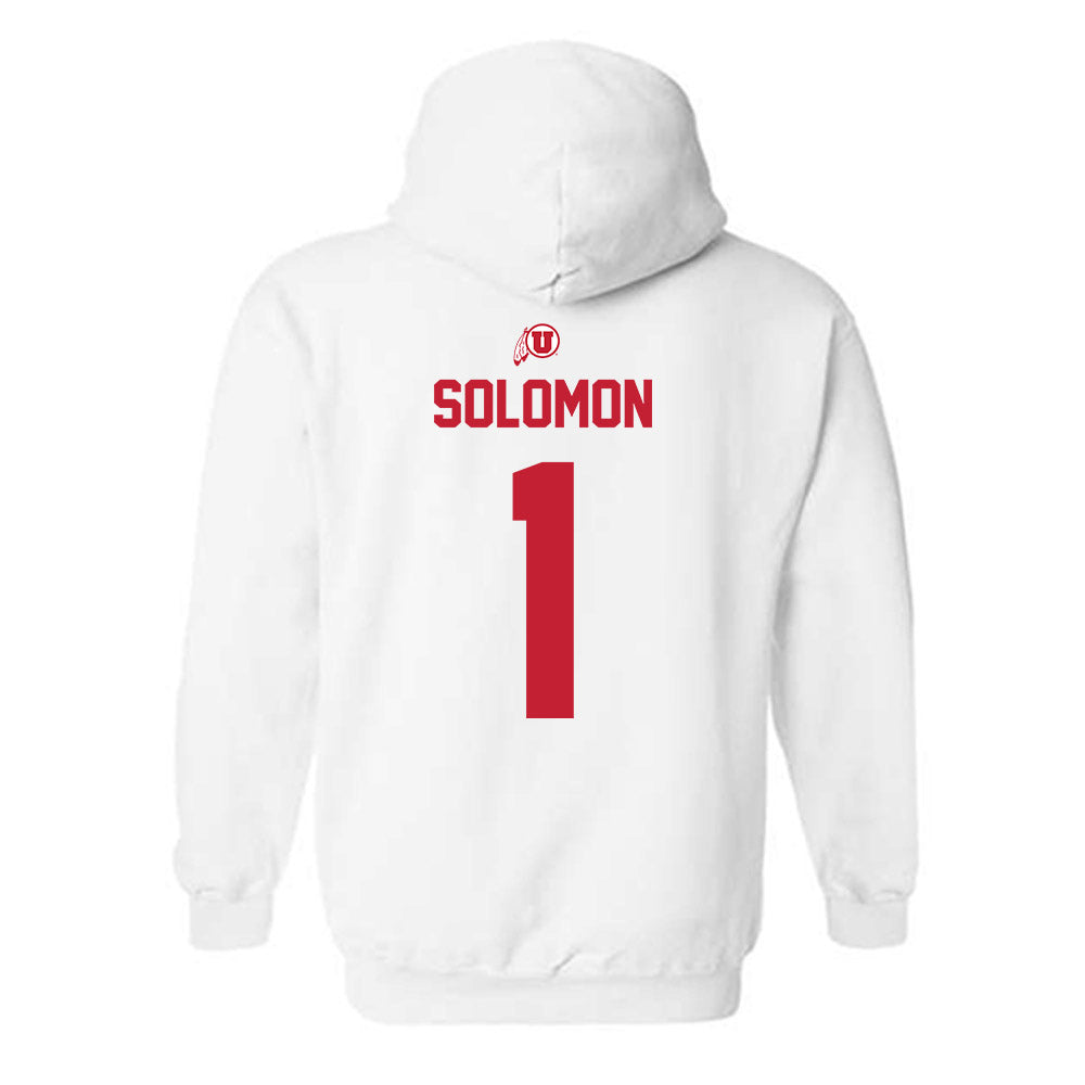 Utah - NCAA Women's Soccer : Anna Solomon - Classic Shersey Hooded Sweatshirt-1