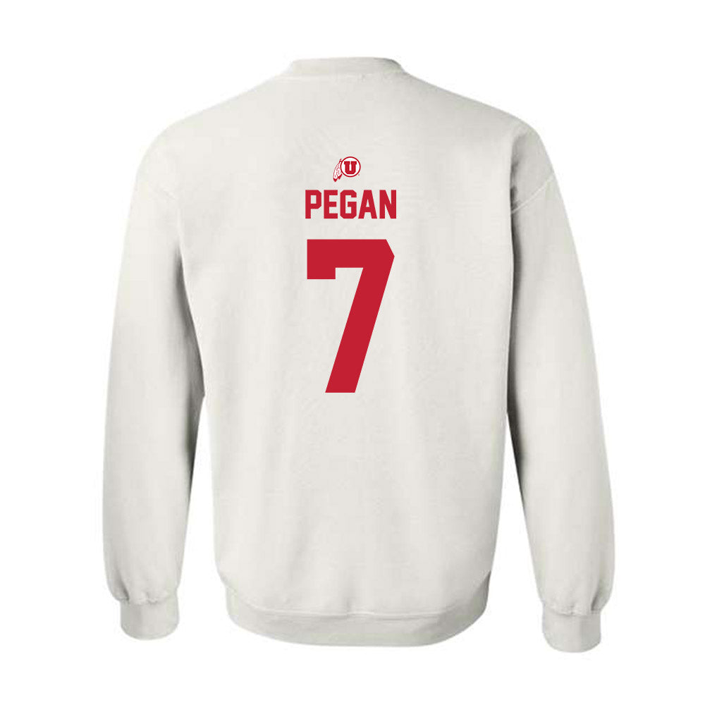 Utah - NCAA Football : Braden Pegan - Classic Shersey Crewneck Sweatshirt-1