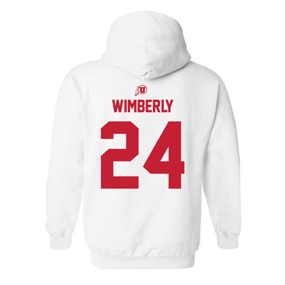 Utah - NCAA Football : Marcus Wimberly - Classic Shersey Hooded Sweatshirt-1