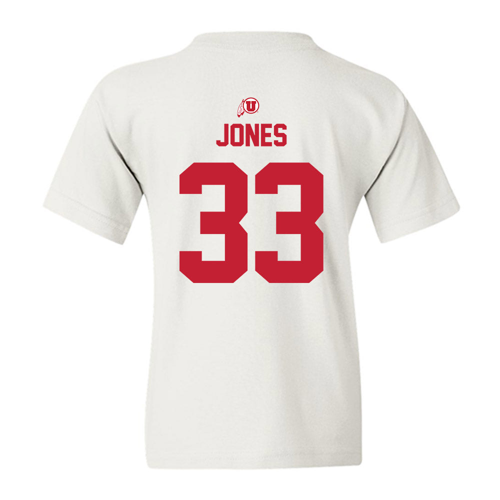 Utah - NCAA Baseball : Easton Jones - Classic Shersey Youth T-Shirt-1