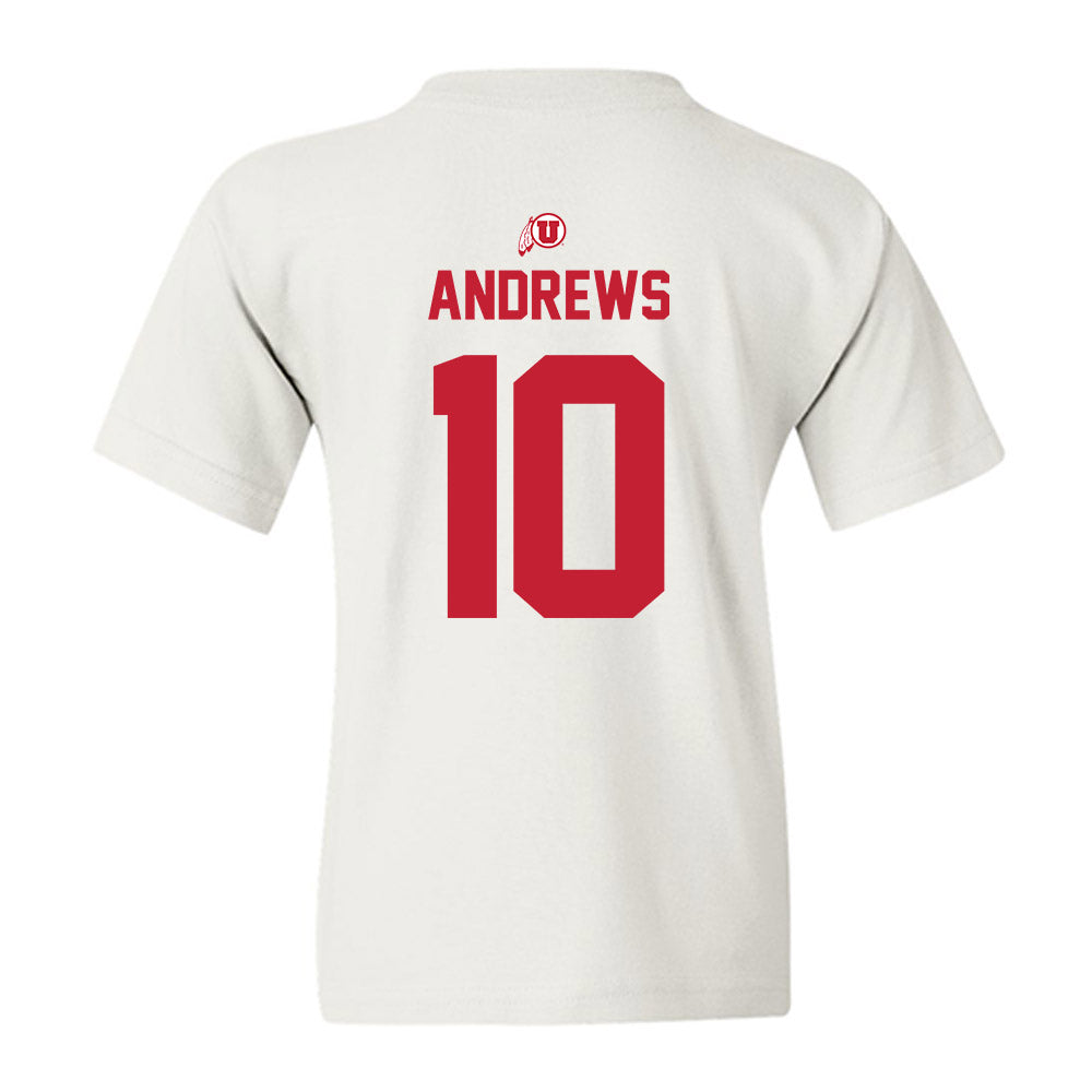 Utah - NCAA Football : Hunter Andrews - Classic Shersey Youth T-Shirt-1