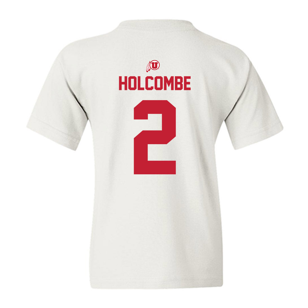 Utah - NCAA Men's Basketball : Jackson Holcombe - Classic Shersey Youth T-Shirt-1