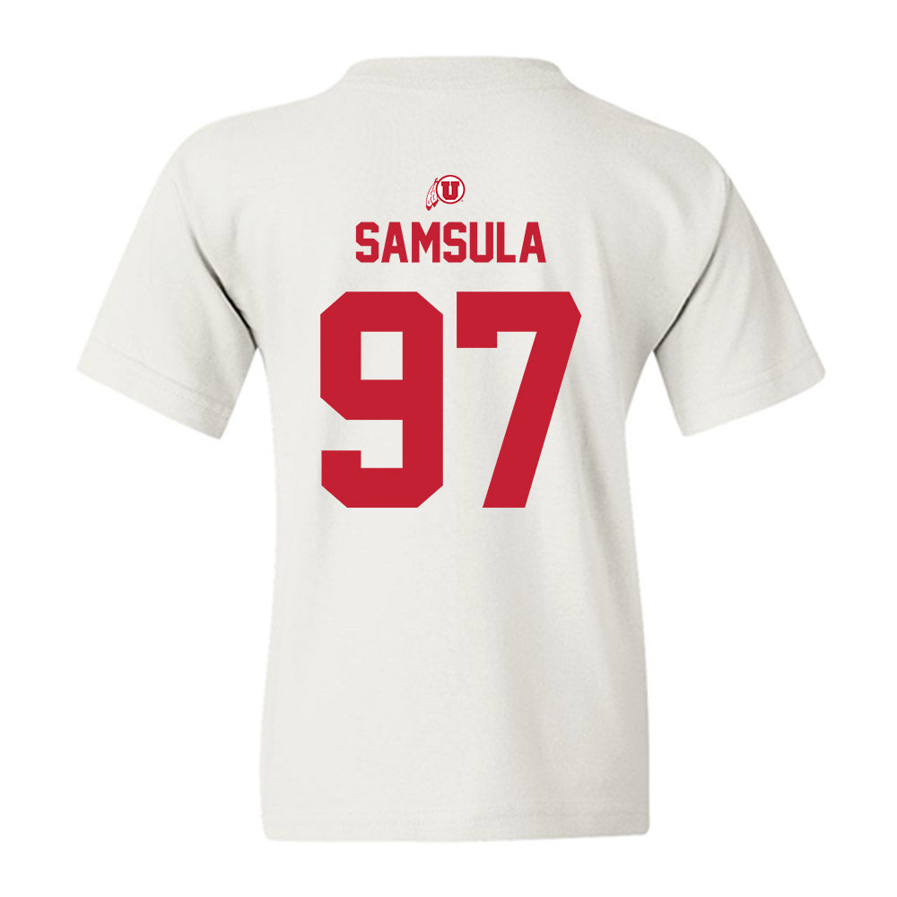 Utah - NCAA Football : Lucas Samsula - Classic Shersey Youth T-Shirt-1