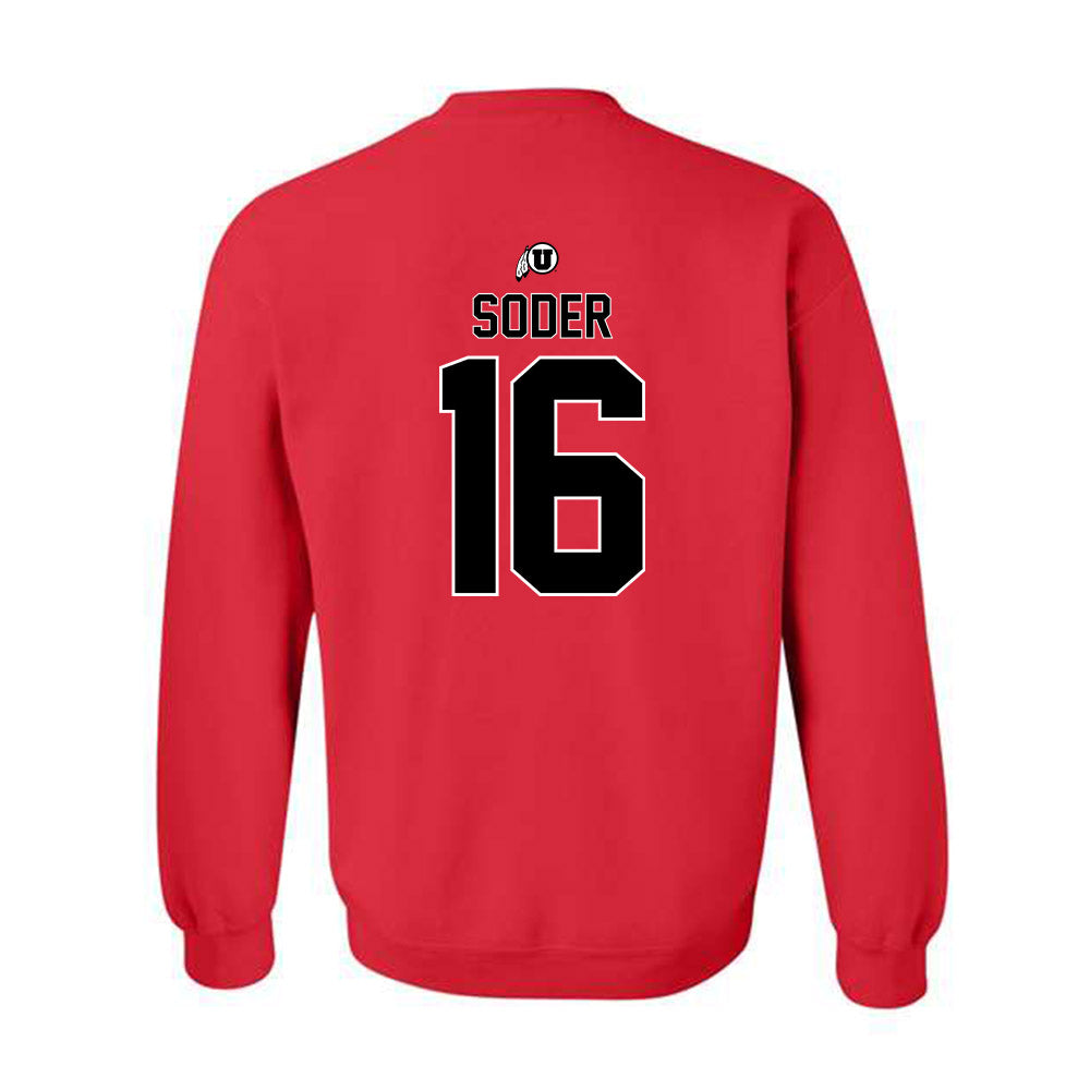 Utah - NCAA Baseball : Kaden Soder - Classic Shersey Crewneck Sweatshirt-1