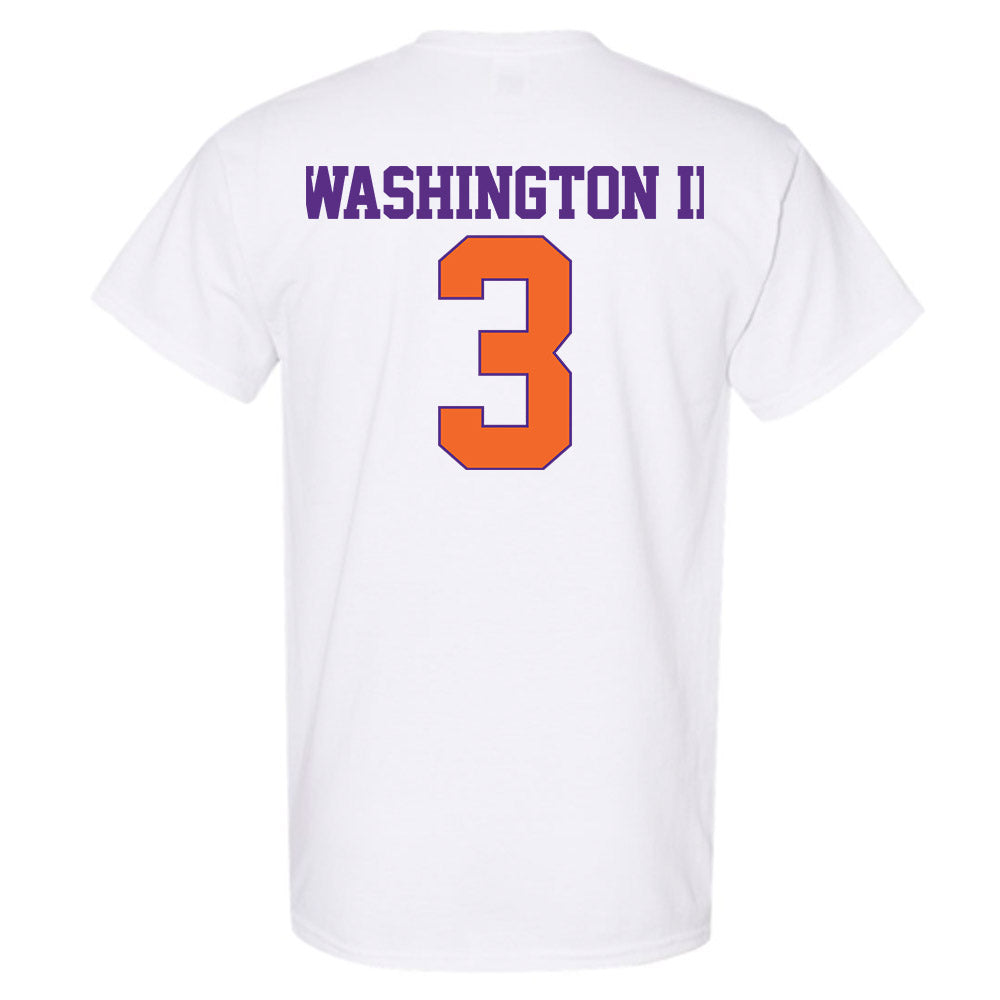 Clemson - NCAA Football : Elliot Washington II - Classic Shersey T-Shirt-1