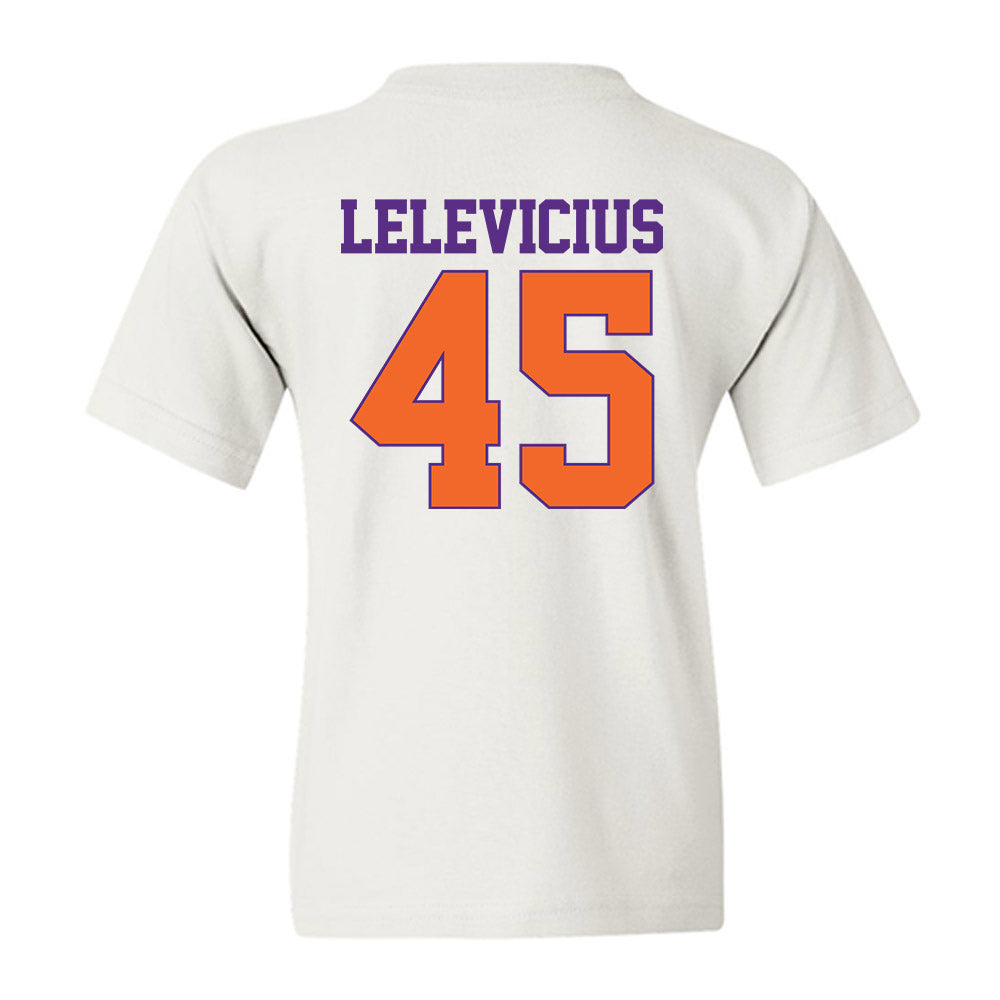 Clemson - NCAA Men's Basketball : Liutauras Lelevicius - Classic Shersey Youth T-Shirt-1