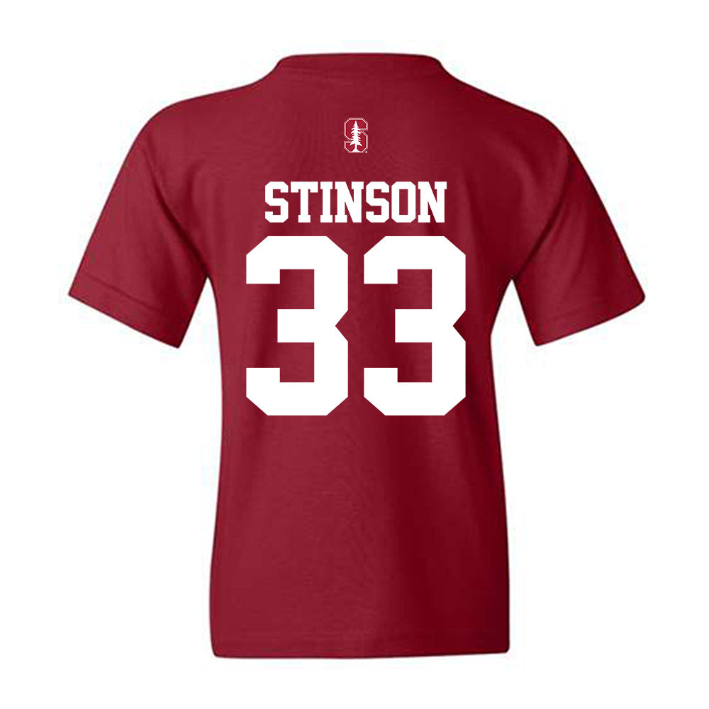 Stanford - NCAA Men's Basketball : Evan Stinson - Classic Shersey Youth T-Shirt-1