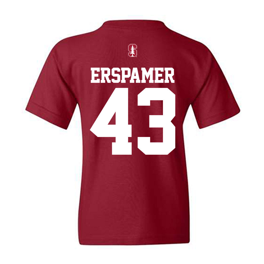 Stanford - NCAA Baseball : Mike Erspamer - Classic Shersey Youth T-Shirt-1
