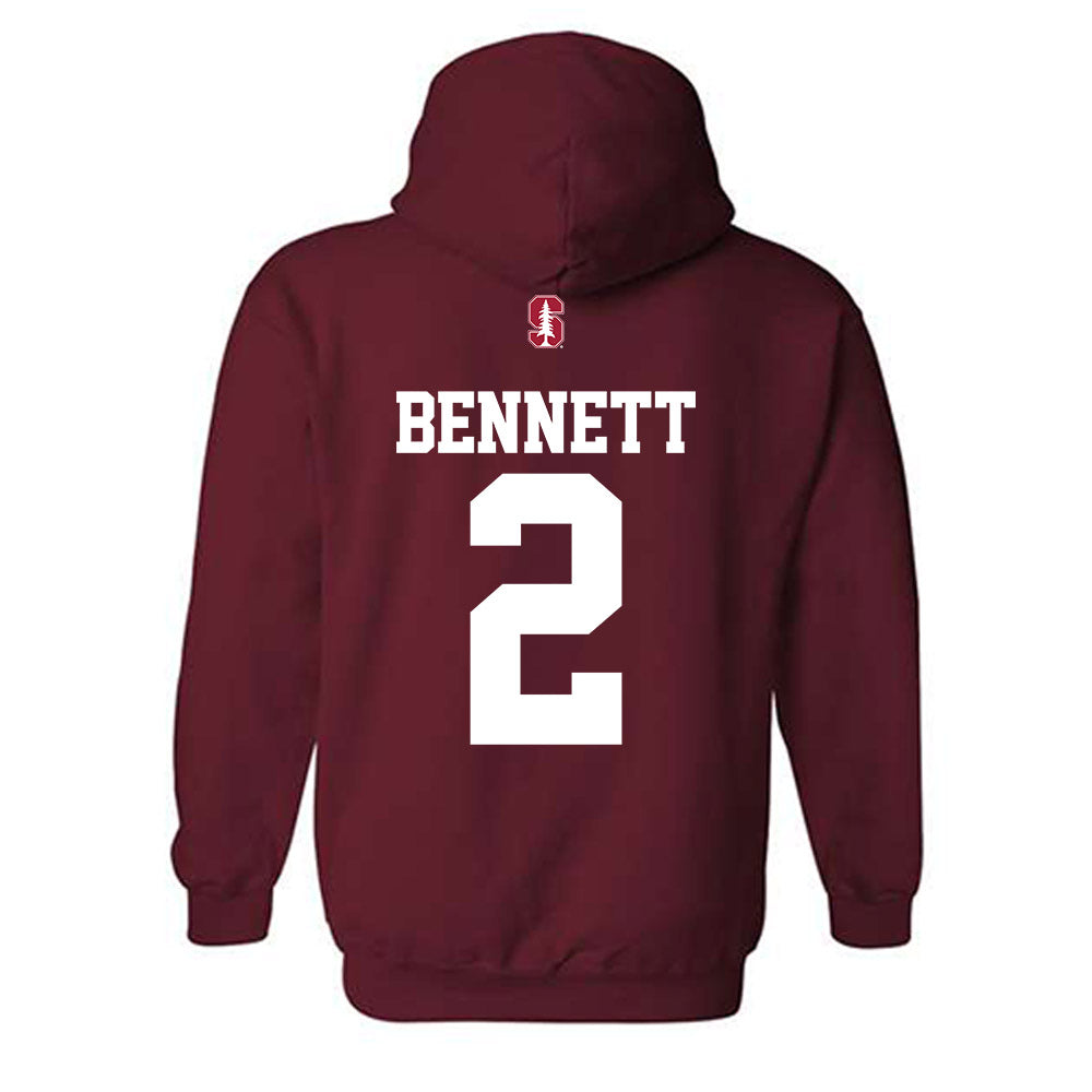 Stanford - NCAA Men's Soccer : Brad Bennett - Classic Shersey Hooded Sweatshirt-1