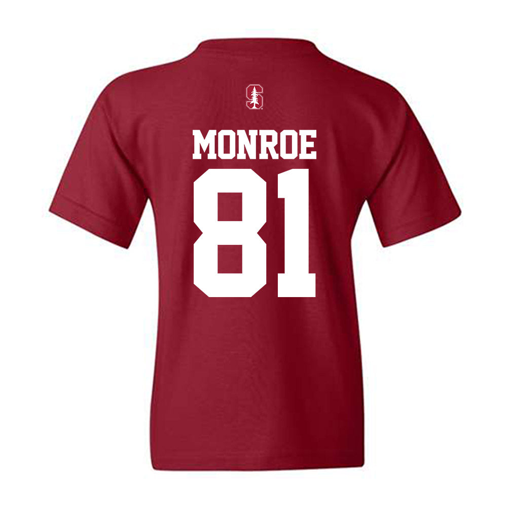 Stanford - NCAA Football : Marcus Monroe - Classic Shersey Youth T-Shirt-1