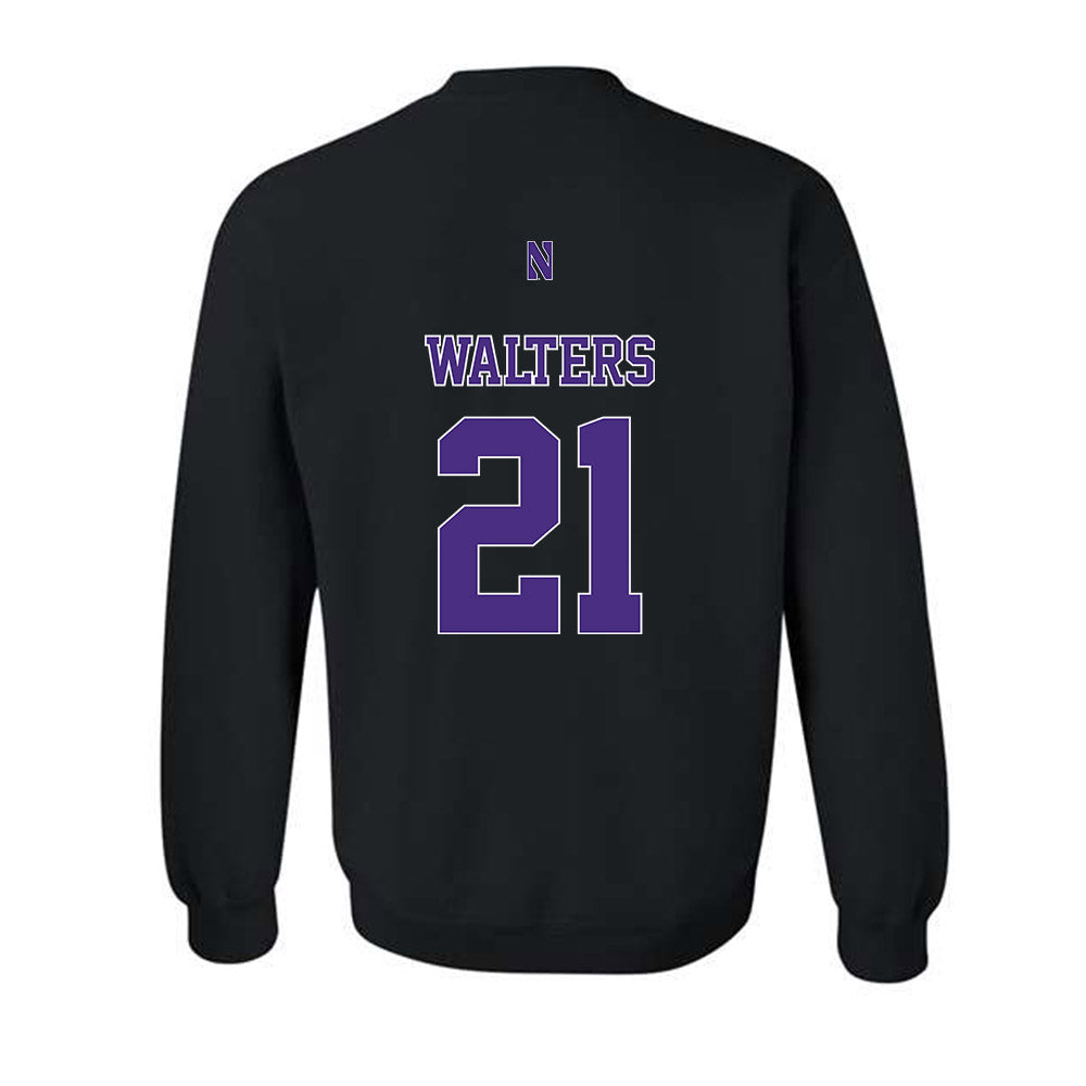 Northwestern - NCAA Football : Damon Walters - Classic Shersey Crewneck Sweatshirt-1