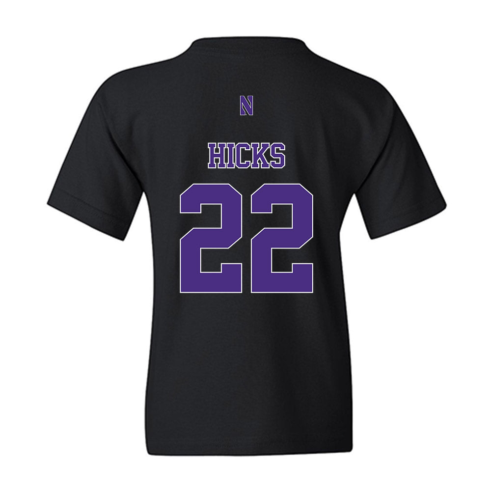 Northwestern - NCAA Football : Terrion Hicks - Classic Shersey Youth T-Shirt-1