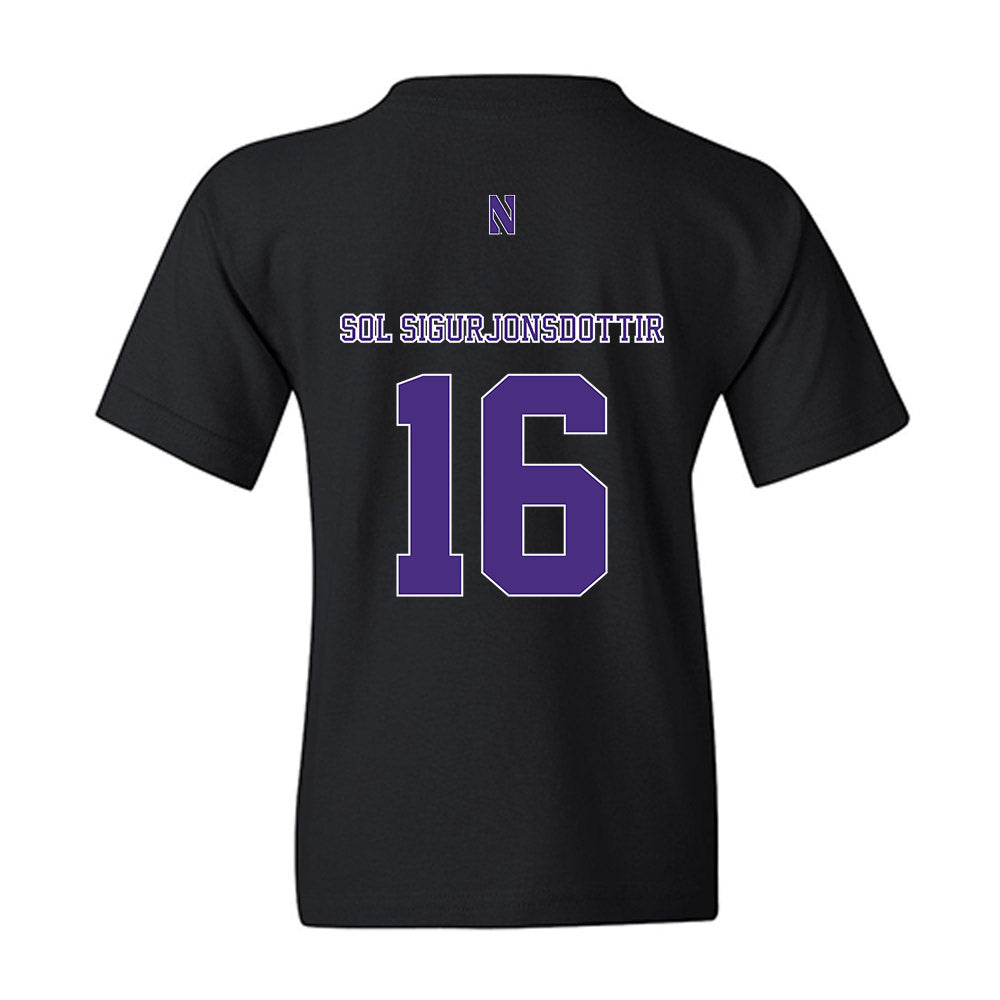 Northwestern - NCAA Women's Soccer : Selma Sol Sigurjonsdottir - Classic Shersey Youth T-Shirt-1