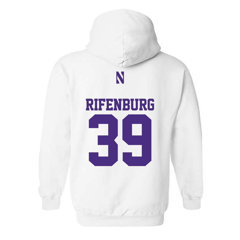 Northwestern - NCAA Baseball : Jake Rifenburg - Classic Shersey Hooded Sweatshirt-1