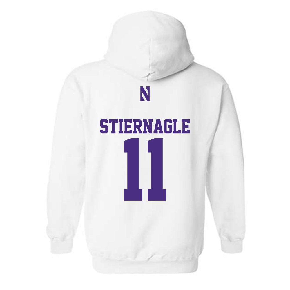 Northwestern - NCAA Women's Volleyball : Ellie Stiernagle - Classic Shersey Hooded Sweatshirt-1