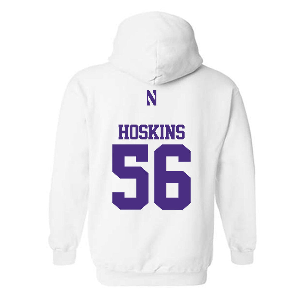 Northwestern - NCAA Football : Tre Hoskins - Classic Shersey Hooded Sweatshirt-1