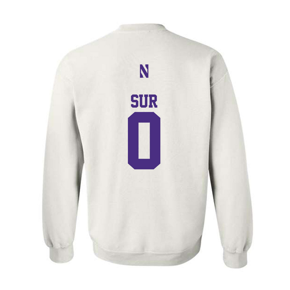 Northwestern - NCAA Football : Noah Sur - Classic Shersey Crewneck Sweatshirt-1