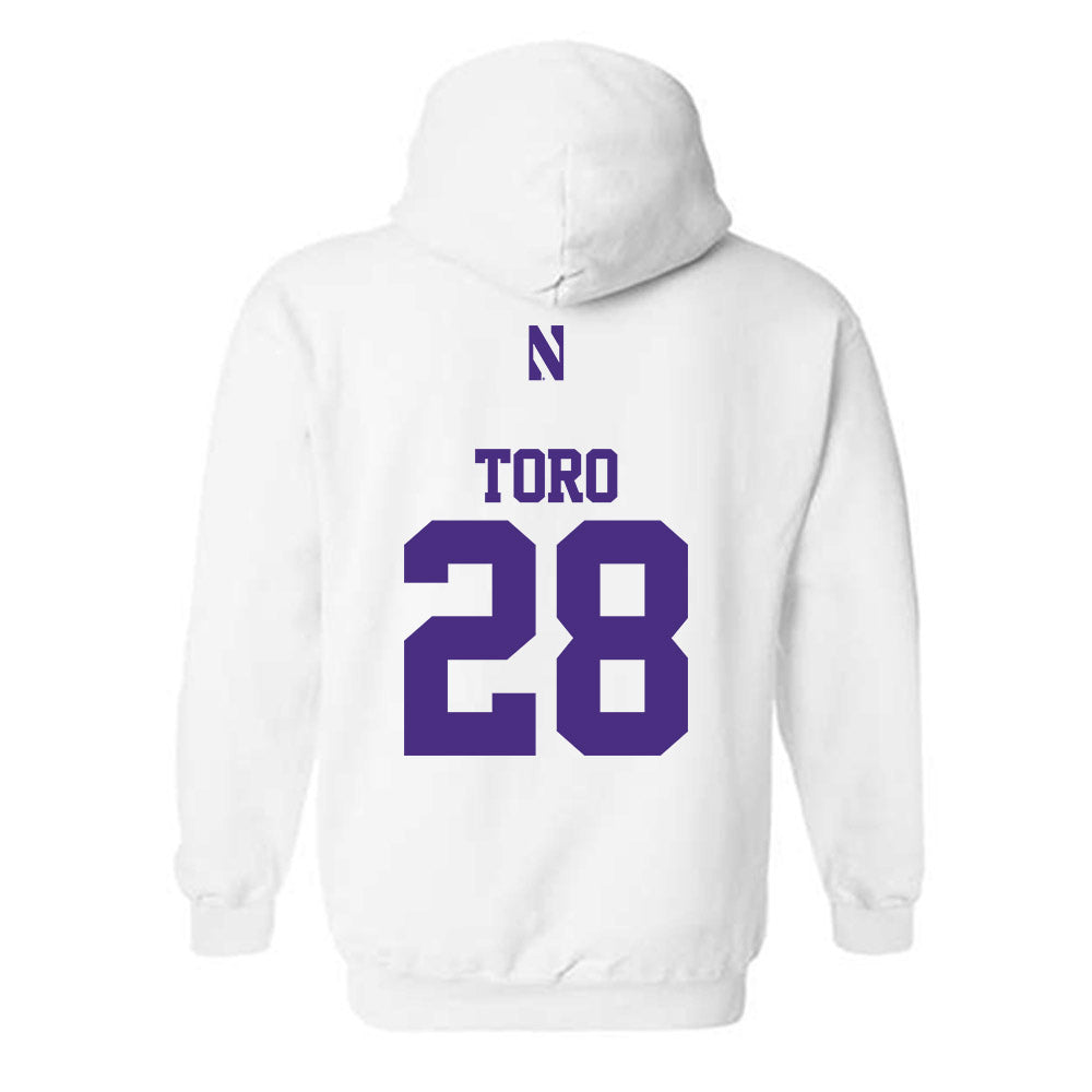 Northwestern - NCAA Men's Soccer : Luca Toro - Classic Shersey Hooded Sweatshirt-1