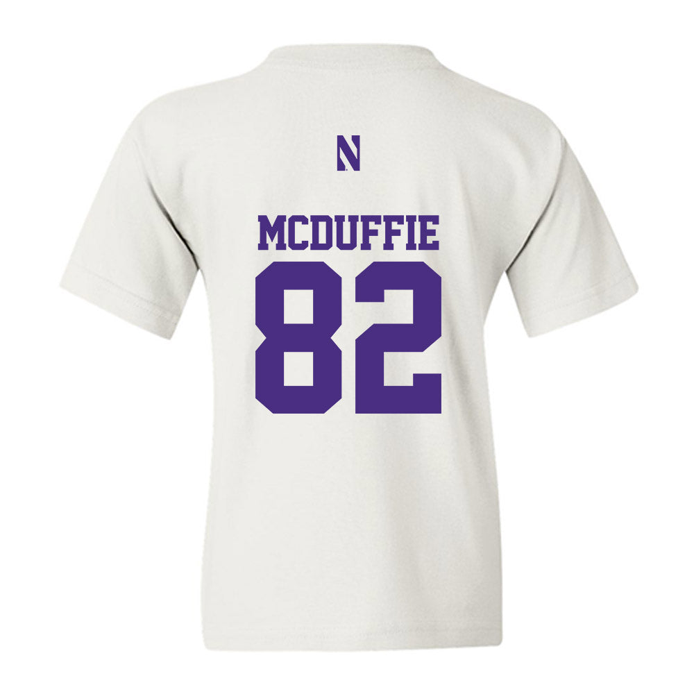 Northwestern - NCAA Football : Jaden McDuffie - Classic Shersey Youth T-Shirt-1