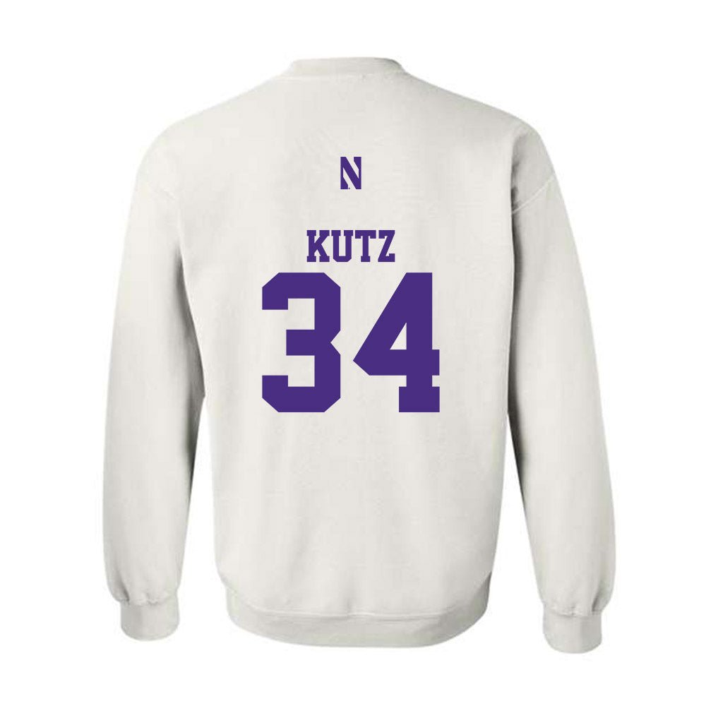 Northwestern - NCAA Baseball : Charlie Kutz - Classic Shersey Crewneck Sweatshirt-1