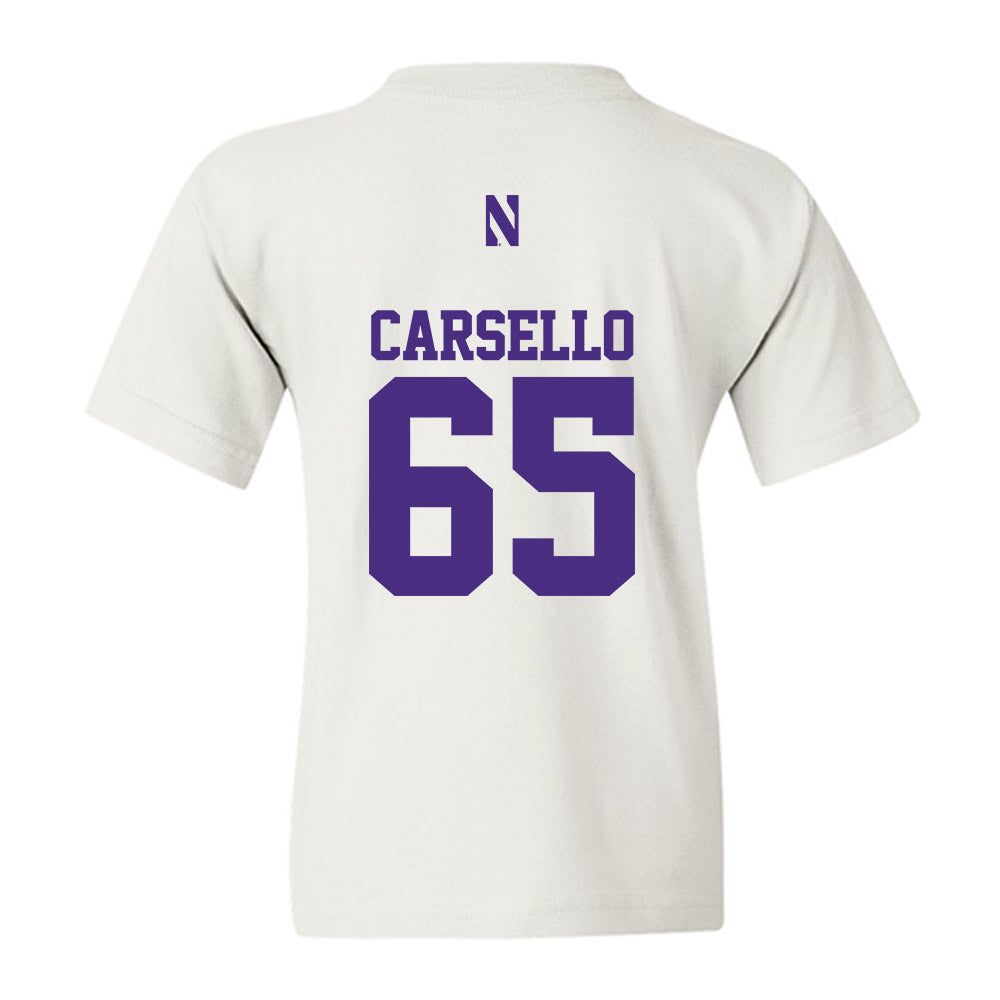Northwestern - NCAA Football : Jackson Carsello - Classic Shersey Youth T-Shirt-1