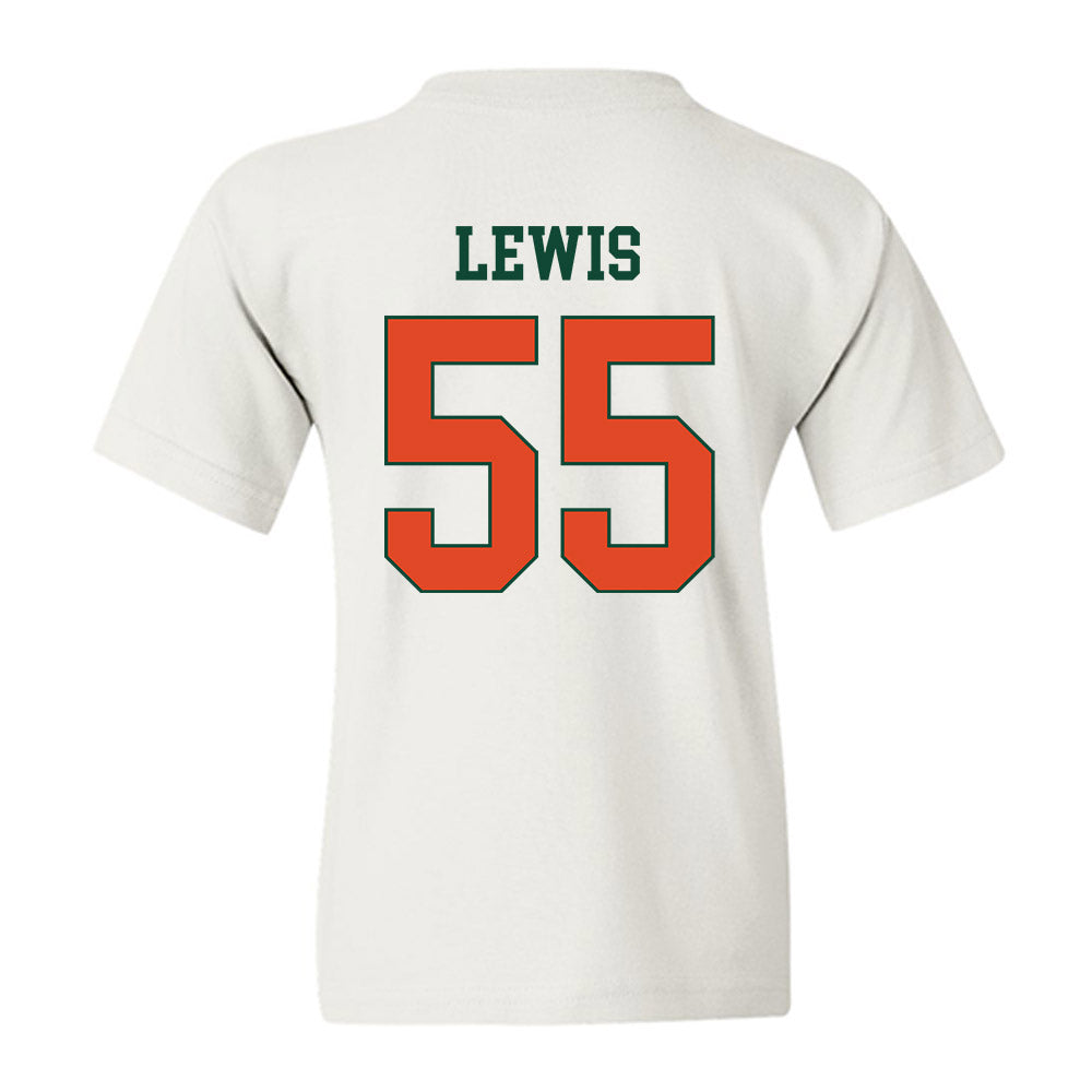Miami - NCAA Men's Basketball : Acaden Lewis - Classic Shersey Youth T-Shirt-1