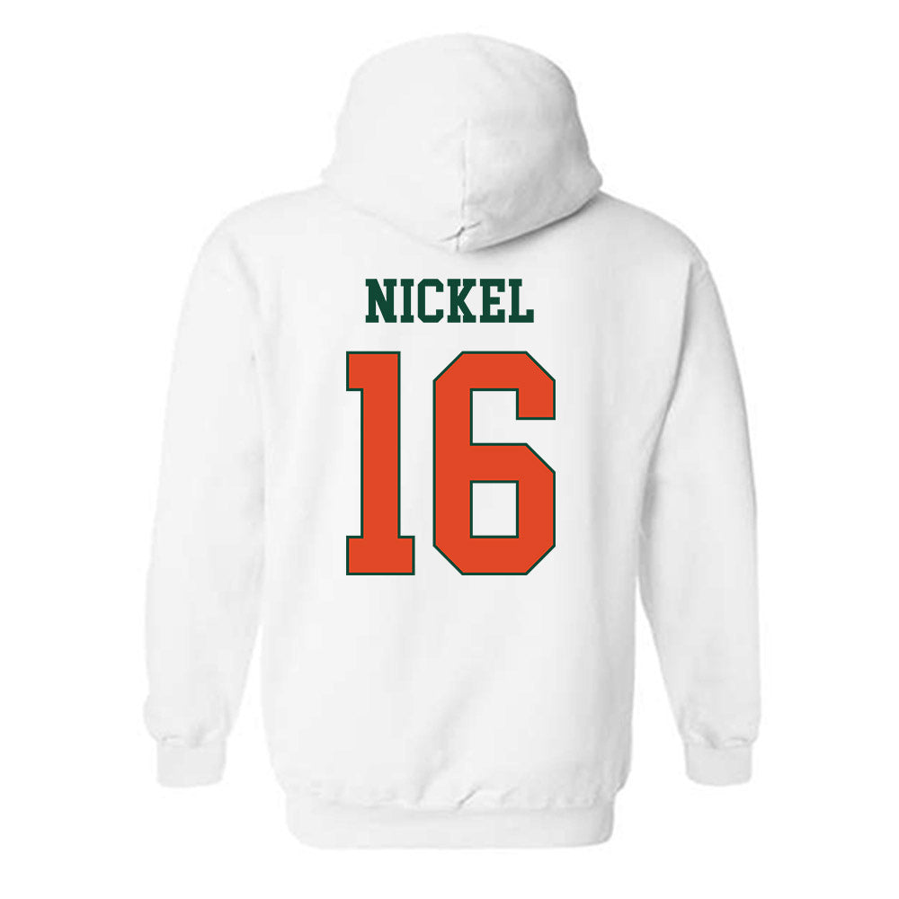 Miami - NCAA Football : Luke Nickel - Classic Shersey Hooded Sweatshirt-1