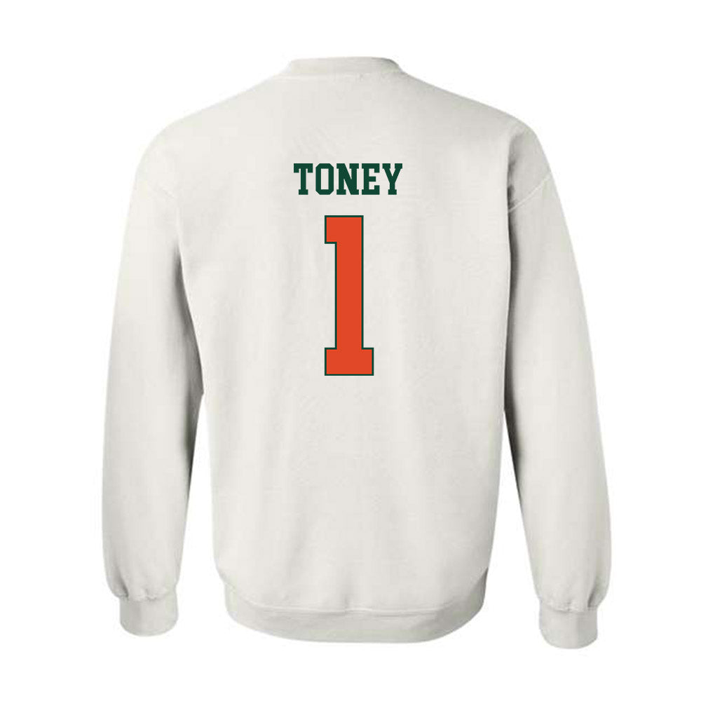 Miami - NCAA Football : Malachi Toney - Classic Shersey Crewneck Sweatshirt-1