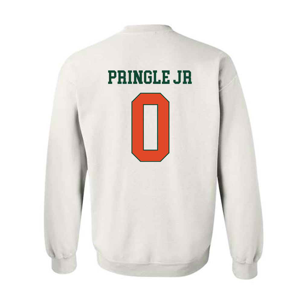 Miami - NCAA Football : Girard Pringle Jr - Classic Shersey Crewneck Sweatshirt-1
