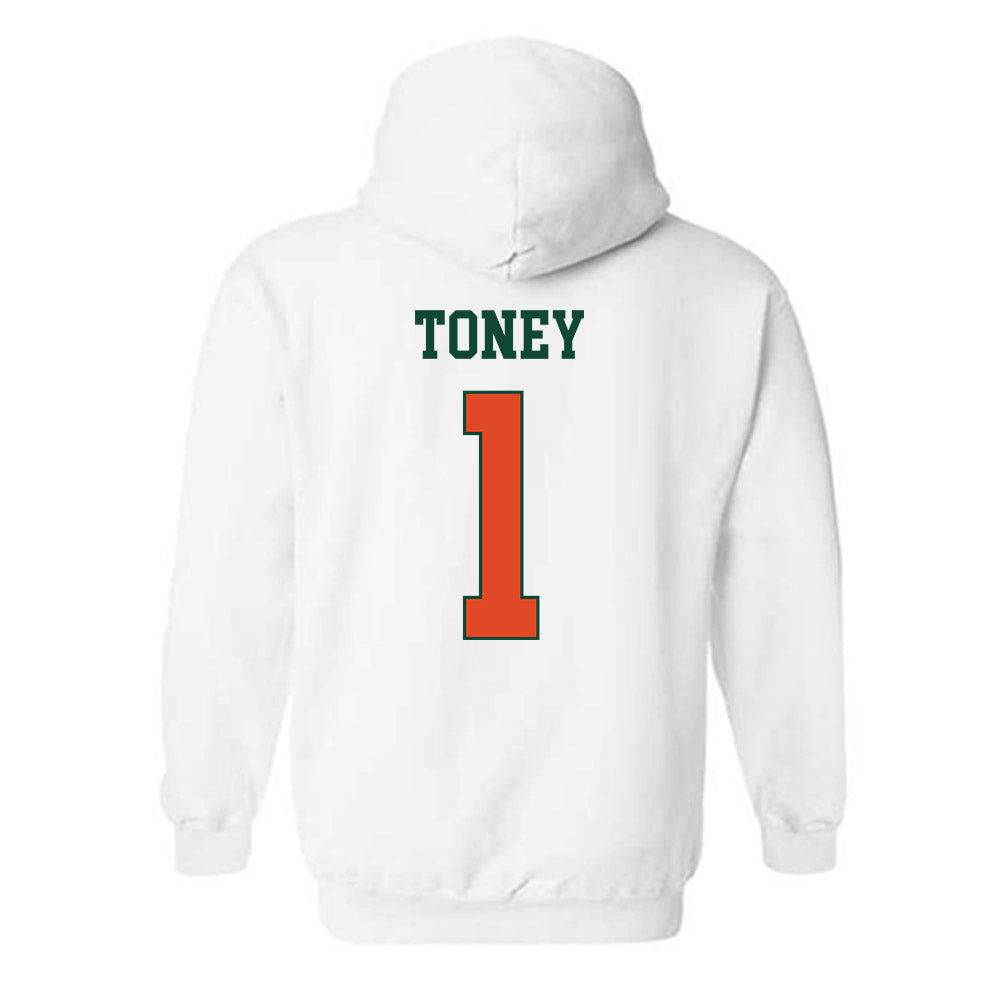 Miami - NCAA Football : Malachi Toney - Classic Shersey Hooded Sweatshirt-1